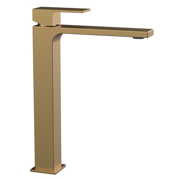 Смеситель для раковины Vincea Cube VBF-1C02BG брашированное золото