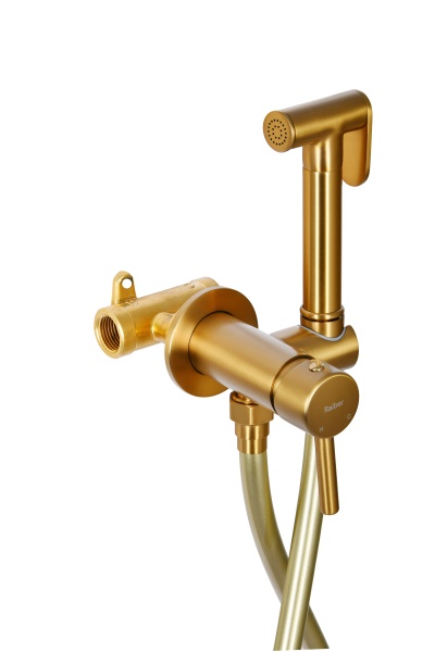 Гигиенический душ Raiber Graceful RPG-009 встраиваемый в стену матовое золото