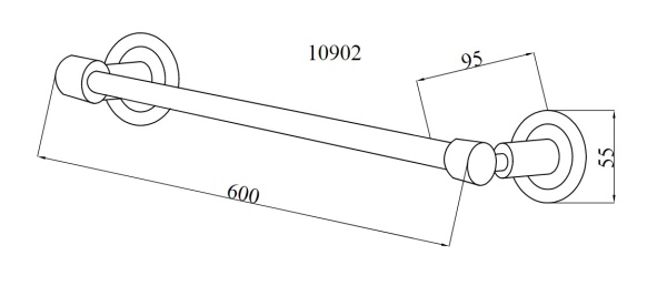 Полотенцедержатель Boheme Murano 10902-W-G настенный Gold