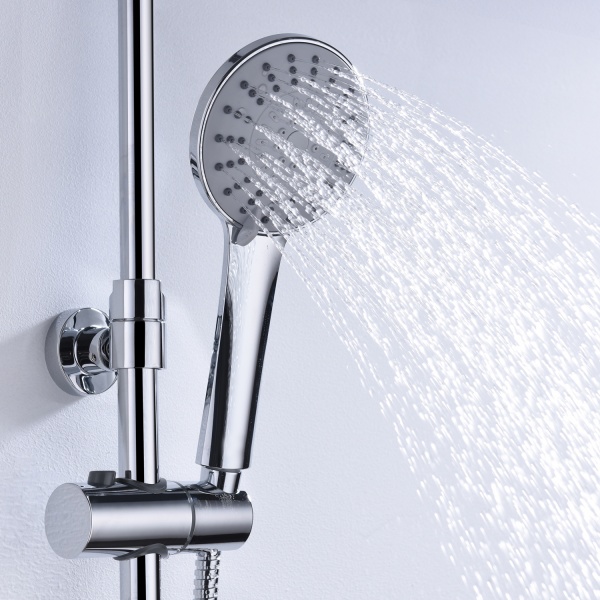 Душевая система со смесителем Wasserkraft  A16601 монтаж настенная без термостата хром
