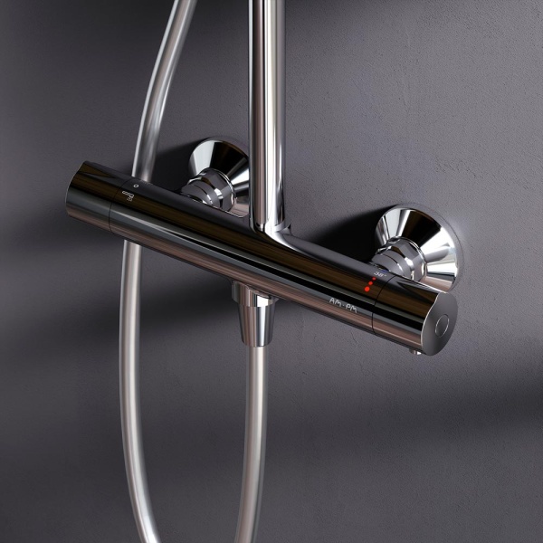 Душевая система со смесителем Am.Pm Like F0780464 монтаж настенная с термостатом хром