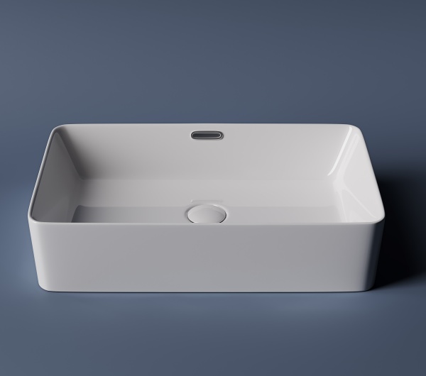 Раковина накладная прямоугольная Ceramica Nova Element CN5025 фарфор цвет белый