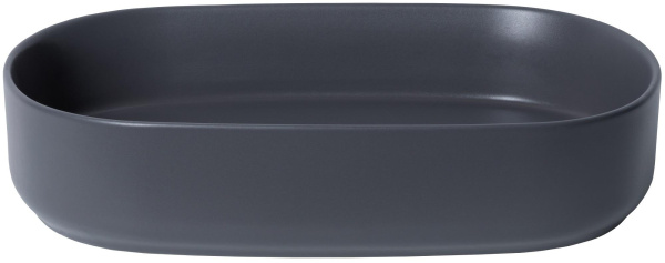 Раковина накладная овальная Allen Brau Fantasy 4.11022.AN керамика цвет черный матовый