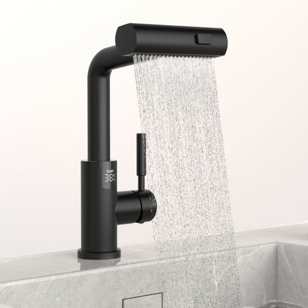 Смеситель для раковины Black&White Universe SD3028B черный