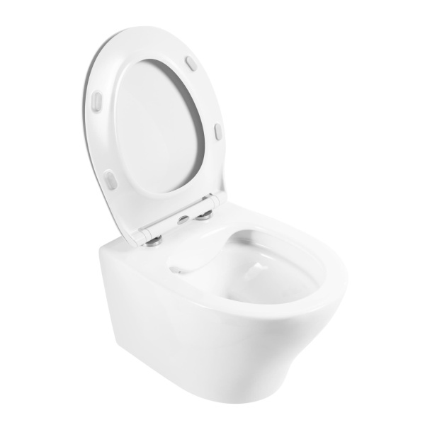 Унитаз подвесной BelBagno Acqua BB340CHR Rimless фаянс белый