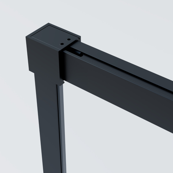 Душевая дверь Vincea Soft 2 VDS-3SO2120CLB 120 см стекла прозрачные, профиль черный