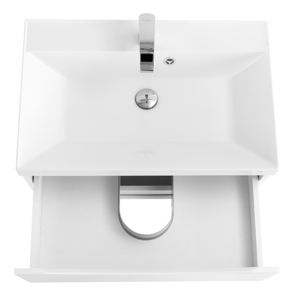 Тумба под раковину подвесная BelBagno Marino MARINO-700-2C-SO-BL-P 70 см  2 ящика цвет Bianco Lucido 