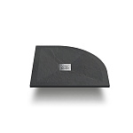Душевой поддон низкий Vincea VST-4SQ VST-4SQ9090A четверть круга литьевой мрамор 90x90 темно-серый матовый Душевой поддон низкий Vincea VST-4SQ VST-4SQ9090A четверть круга литьевой мрамор 90x90 темно-серый матовый