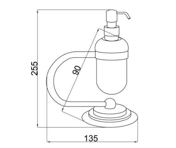 Диспенсер для мыла Boheme Murano 10909-BR настольный Bronze
