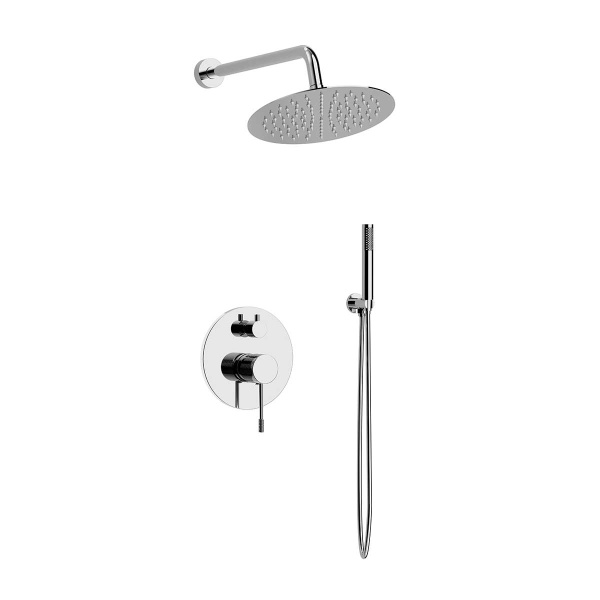 Душевая система со смесителем Vincea Desire VSFW-1D1CH монтаж встраиваемая в стену без термостата хром