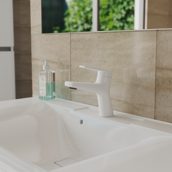 Смеситель для раковины D&amp;K Bayern.Furth DA1522108 белый матовый