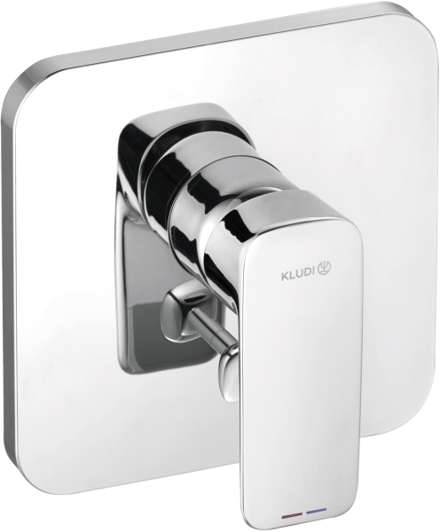 Душевая система со смесителем Kludi Pure&amp;Style 406300575 монтаж встраиваемая в стену без термостата хром