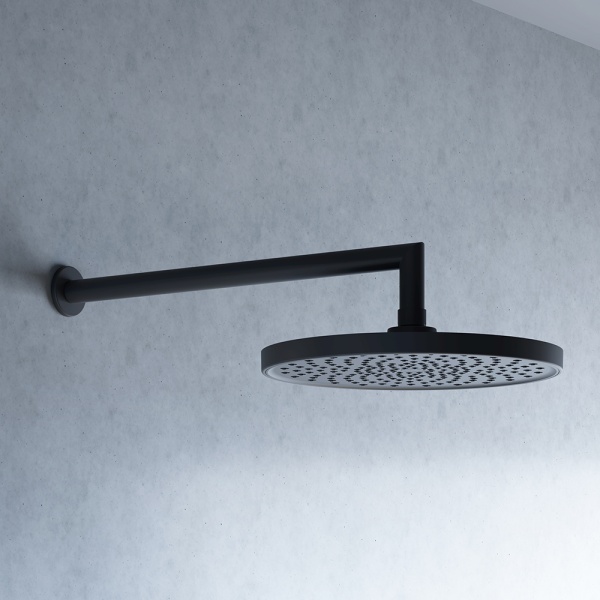 Душевая система со смесителем Damixa Apollo 947520300 монтаж встраиваемая в стену без термостата черный