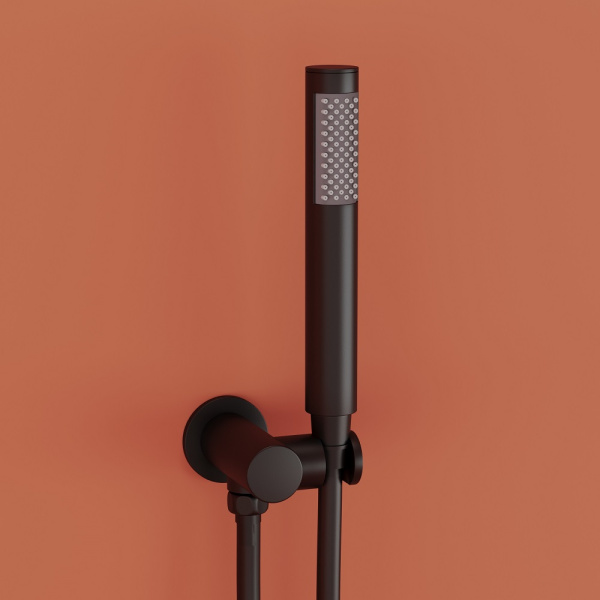 Душевая система со смесителем Sancos Link SC3005MB монтаж встраиваемый в стену с термостатом черный