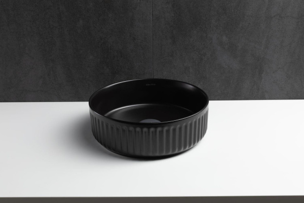 Раковина накладная круглая Allen Brau Fantasy 4.11032.31 керамика цвет черный матовый