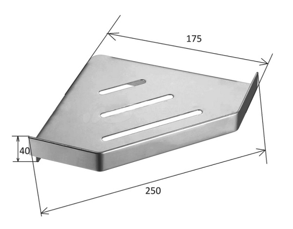 Полка для ванной Boheme New Venturo 10318-NB латунь