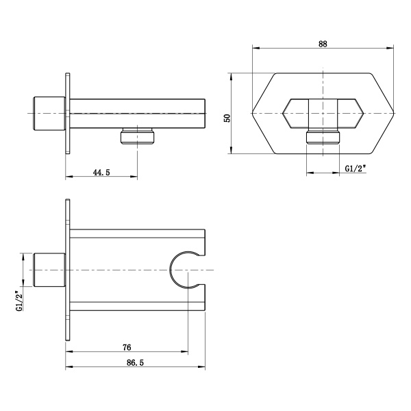 Шланговое соединение Lemark  LM3985C хром 