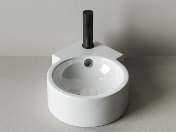 Раковина подвесная угловая Ceramica Nova Element CN5019 фарфор цвет белый
