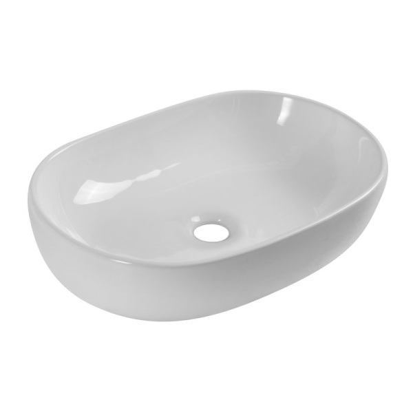 Раковина накладная овальная BelBagno  BB1084 фаянс цвет белый