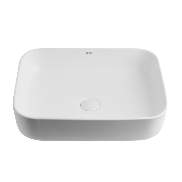 Раковина  прямоугольная Abber Rechteck AC2202MW фаянс цвет белый матовый