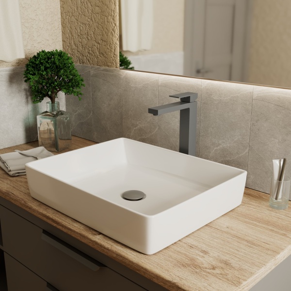 Смеситель для раковины D&amp;K Bayern.Liszt DA1512006 серый графит