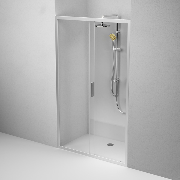 Душевая дверь Am.Pm Gem W90G-120-1-195MT 120 см стекла прозрачные, профиль хром