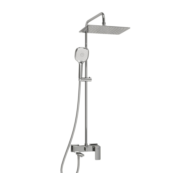 Душевая система со смесителем Wasserkraft  A177.069.065.087.CH монтаж настенная без термостата хром