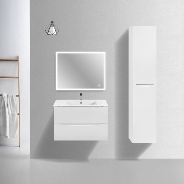 Тумба  подвесная Vincea Mia Slim VMC-2MC800S1GW 80 см  2 ящика цвет G.White 