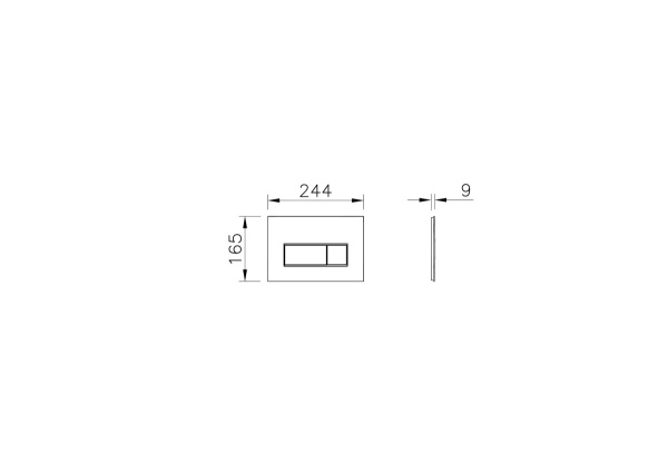 Кнопка смыва механическая VitrA Root Square 740-2395 цвет никель