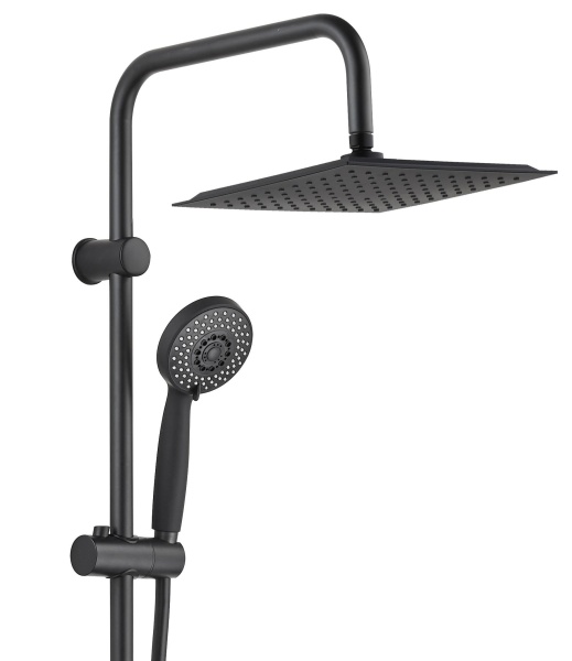 Душевая система без смесителя Aquanet Passion AF300-70-S-B монтаж настенная без термостата черный