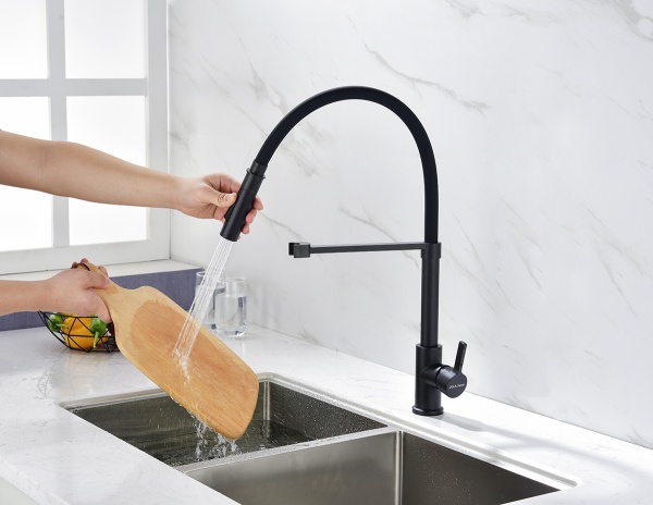 Смеситель для кухни Paulmark Halt Ha214021-401 без подключения к фильтру антрацит