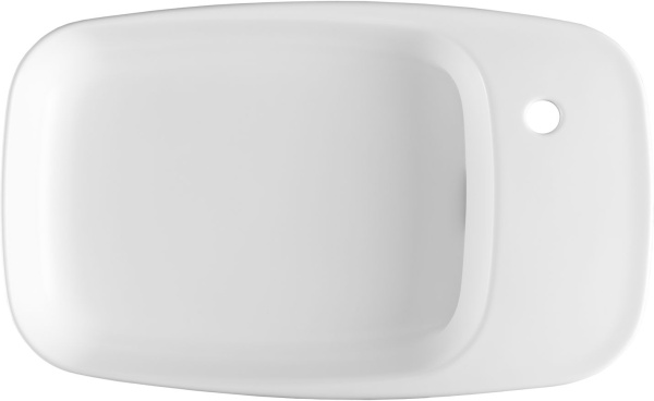 Раковина накладная прямоугольная Allen Brau Liberty 4.32012.21 керамика цвет белый матовый