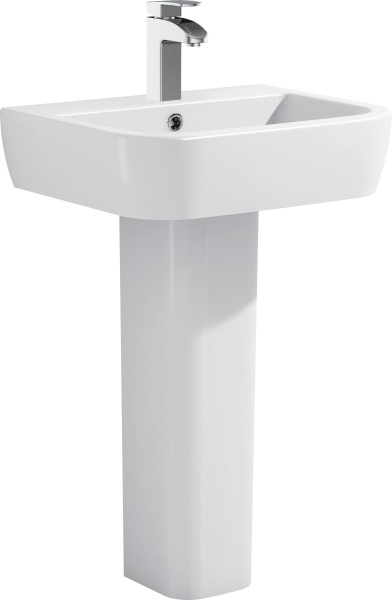 Раковина  прямоугольная BelBagno Alpina BB10100L фаянс цвет белый