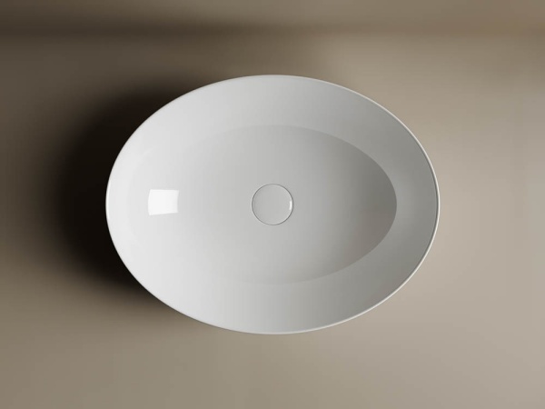 Раковина накладная овальная Ceramica Nova Element CN6017 фарфор цвет белый