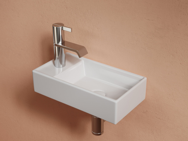 Раковина подвесная прямоугольная Ceramica Nova Element CN6051R фарфор цвет белый