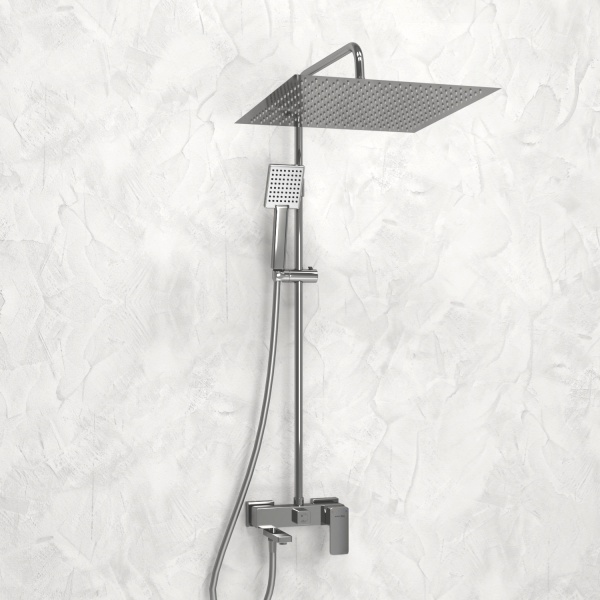 Душевая система со смесителем Wasserkraft  A177.119.141.087.CH монтаж настенная без термостата хром