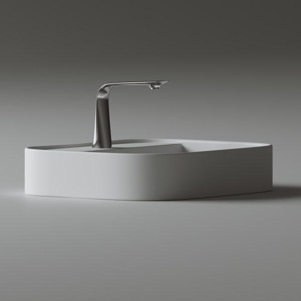 Раковина накладная прямоугольная Ceramica Nova Element CN6034 фарфор цвет белый