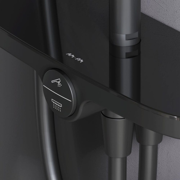 Душевая система без смесителя Am.Pm Like F0780222 монтаж настенная без термостата черный