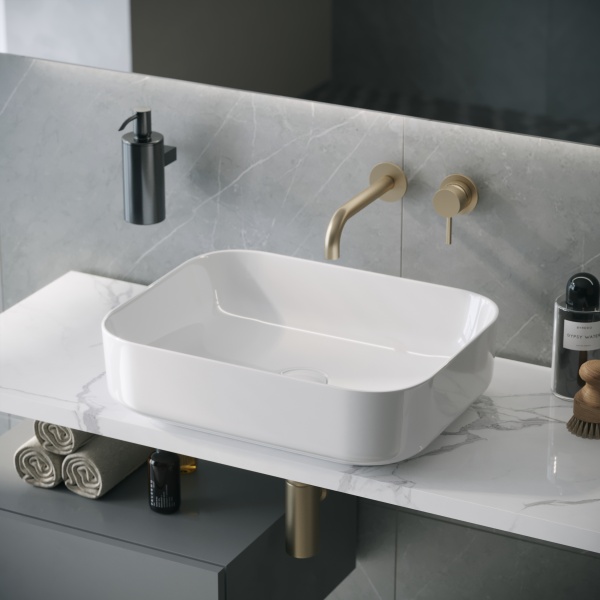 Раковина  прямоугольная Grossman Falcon GR-3052 фаянс цвет белый