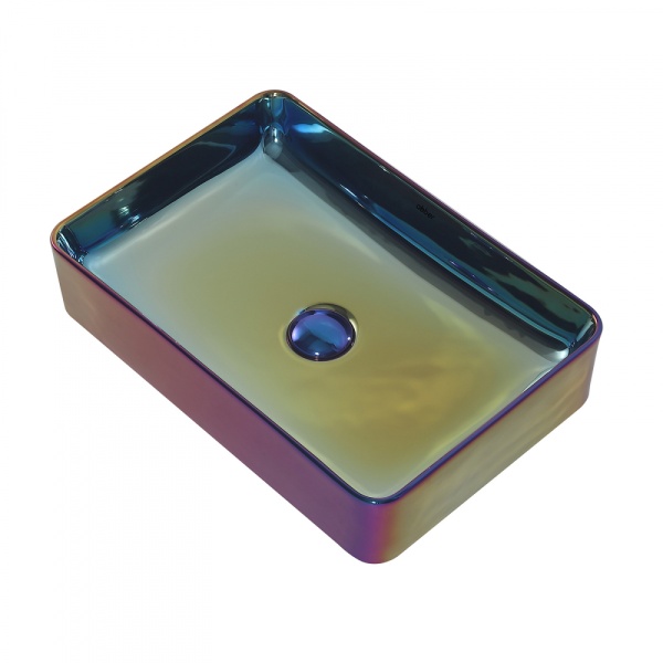 Раковина  прямоугольная Abber Rechteck AC2207Regen фаянс цвет хамелеон