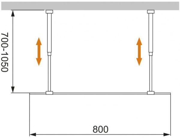 Душевая перегородка Cezares Liberta LIBERTA-L-2-80-C-Cr 80 см, стекла прозрачные, профиль хром