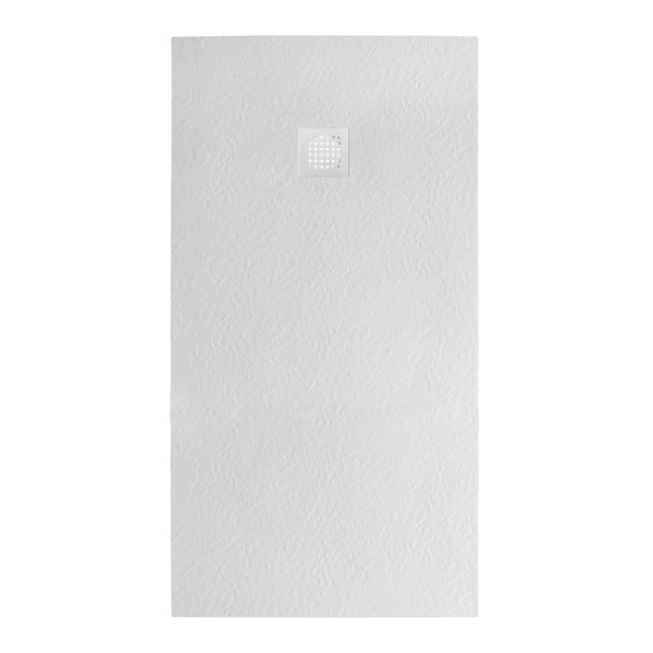 Душевой поддон низкий BelBagno Uno TRAY-MR-UNO-AH-180/80-35-W-BO прямоугольный литьевой мрамор 180x80 белый