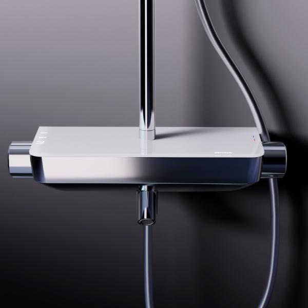 Душевая система со смесителем Damixa Scandinavian Pure 936730000 монтаж настенная без термостата хром