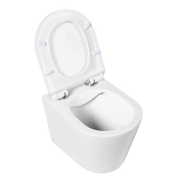 Унитаз подвесной BelBagno Flay-R BB053CHR Rimless фаянс белый