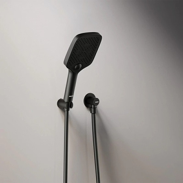 Душевая система со смесителем Damixa  953520300 монтаж встраиваемая в стену без термостата черный матовый