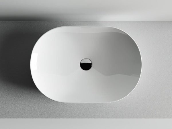 Раковина накладная овальная Ceramica Nova Element CN5009 фарфор цвет белый