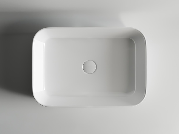 Раковина накладная прямоугольная Ceramica Nova Element CN5004 фарфор цвет белый