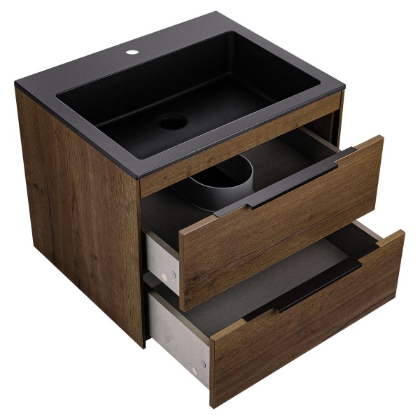 Тумба  подвесная Vincea Chiara 2D VMC-2C2600TO 60 см  2 ящика цвет T.Oak 