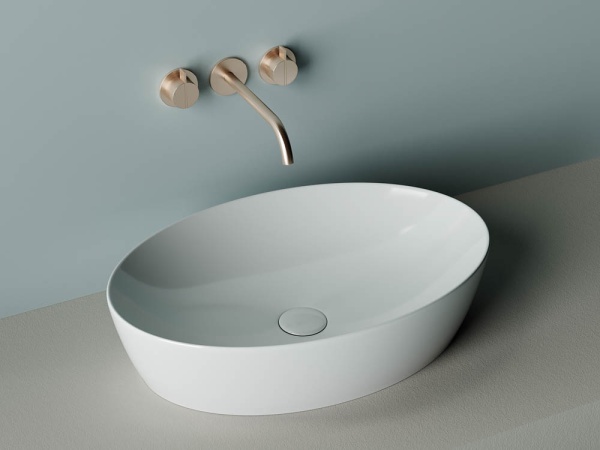 Раковина накладная овальная Ceramica Nova Element CN5018 фарфор цвет белый