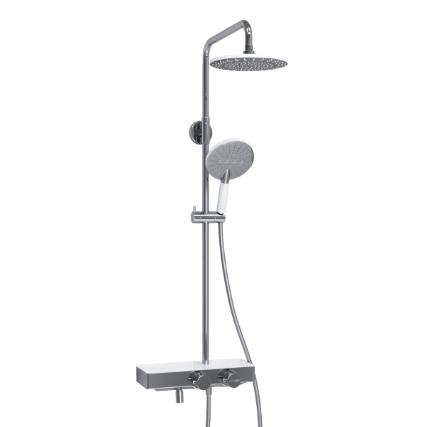 Душевая система со смесителем Wasserkraft  A113.067.059.CH Thermo монтаж настенная с термостатом хром